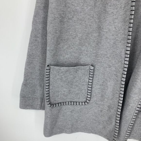 Magashoni Womens XS Cardigan Coatigan Sweater Shawl Collar Minimalist Casual - Picture 5 of 8